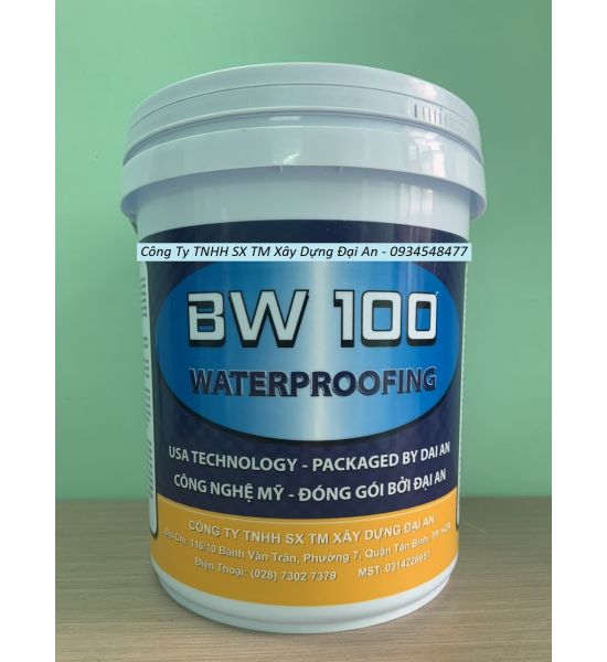 Màng chống thấm xi măng dẻo BW 100 Watwerproofing 20kg