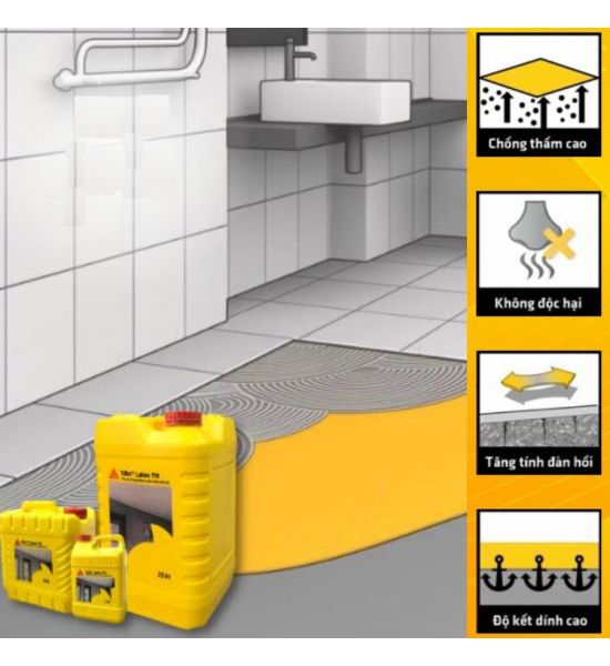 SIKA LATEX TH – Chống Thấm Và Kết Dính Cho Vữa Xi Măng (2 LÍT, 5 LÍT, 25LÍT)